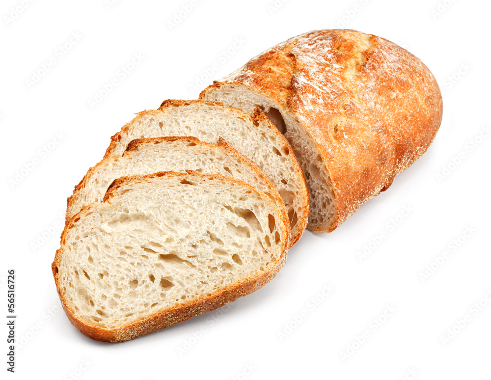 traditional unsliced bread loaf