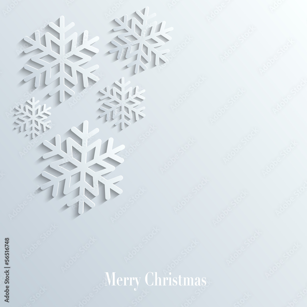 Snowflakes with shadow merry christmas Snowflakes with shadow merry christmas