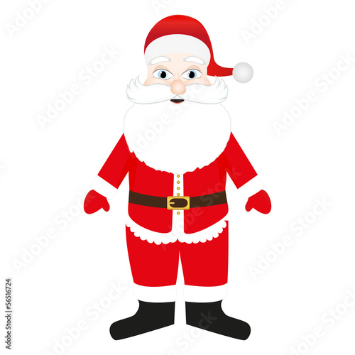 Santa Claus on a white background
