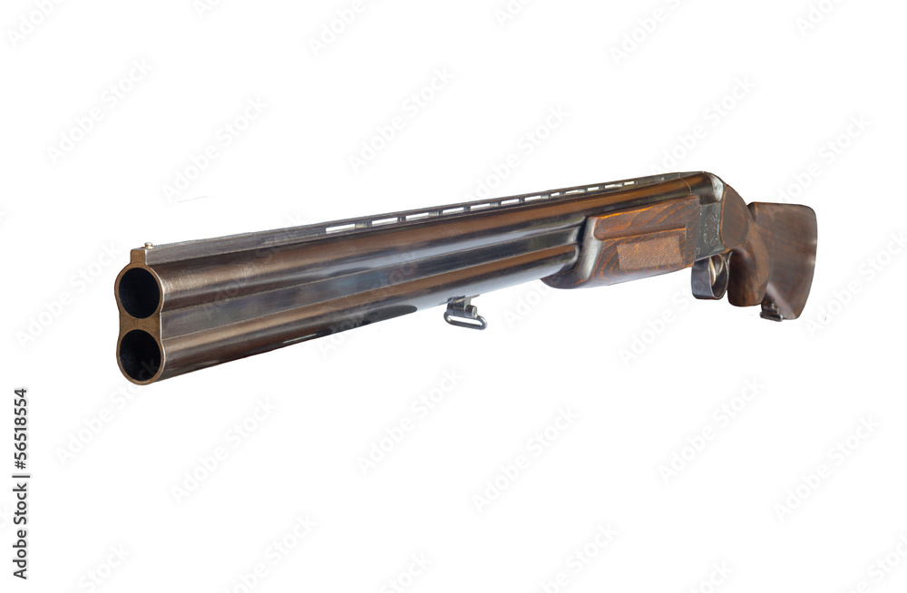shotgun, isolated on white shotgun, isolated on white