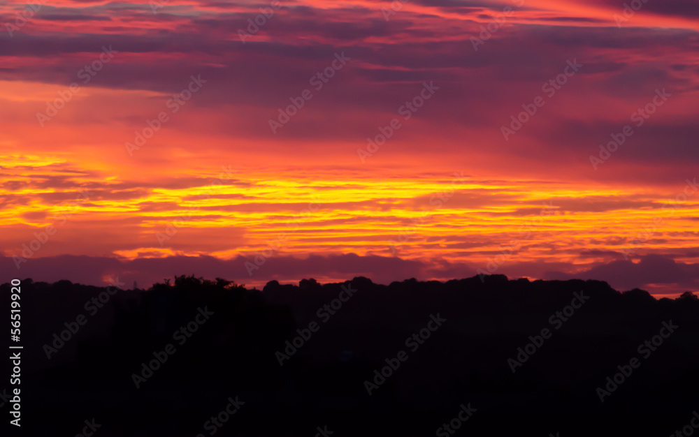 Obraz premium Beautiful English sunset