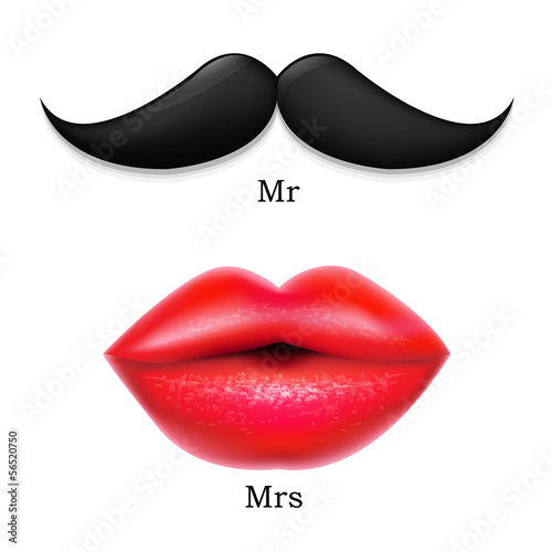 Moustaches With Lips