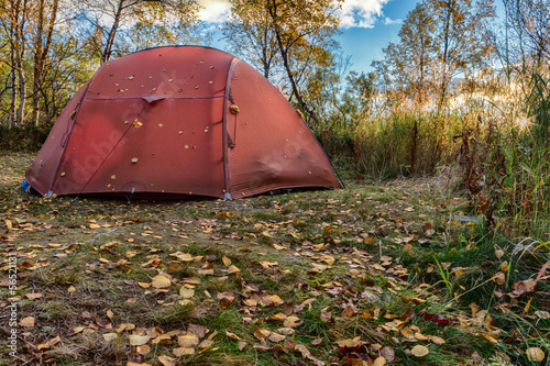 Camping im Herbst