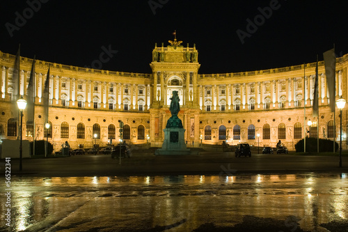 Hofburg Imperial Palace at night