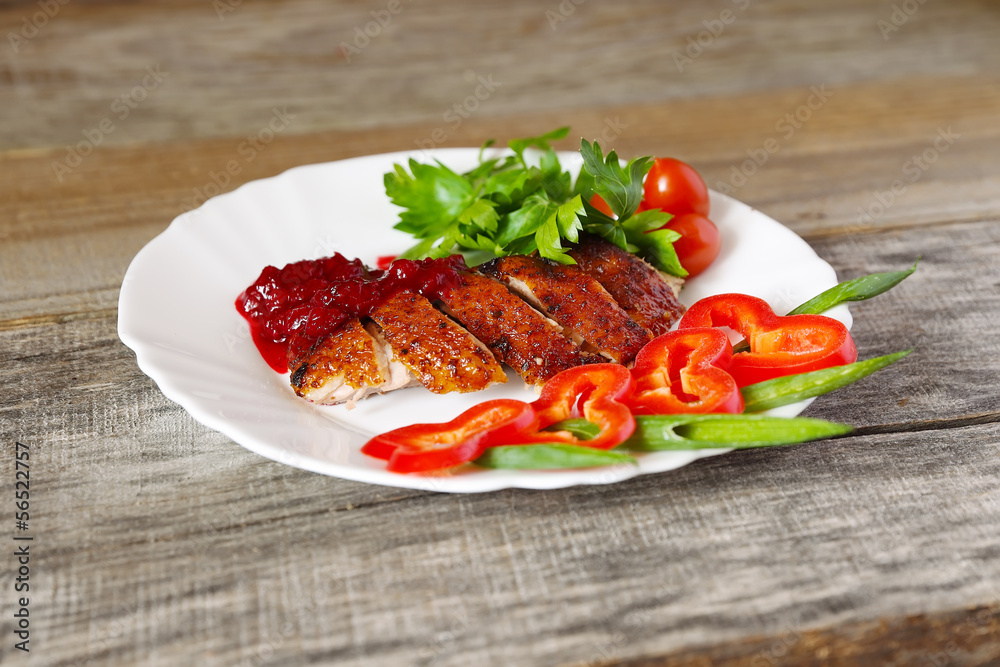 Roasted duck fillet Roasted duck fillet