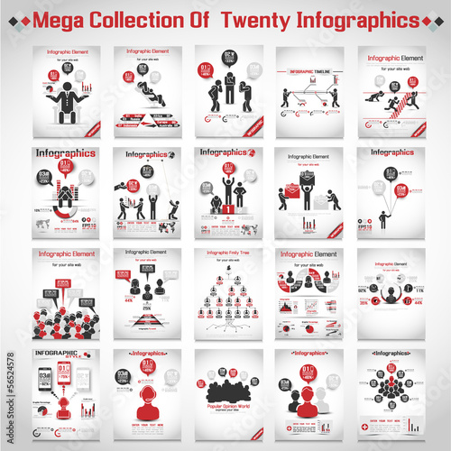 MEGA COLLECTIONS OF TEN MODERN ORIGAMI BUSINESS ICON MAN