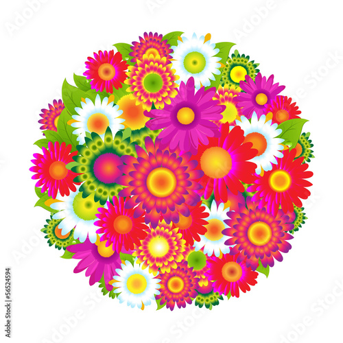Fototapeta Naklejka Na Ścianę i Meble -  Color Flowers