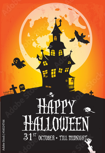 Halloween party poster