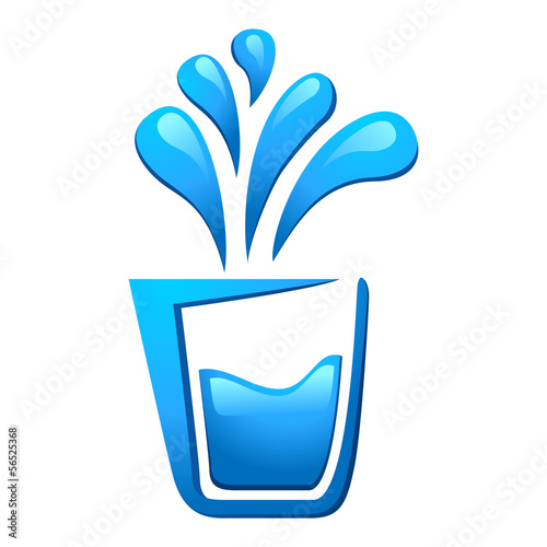 Glas Wasser