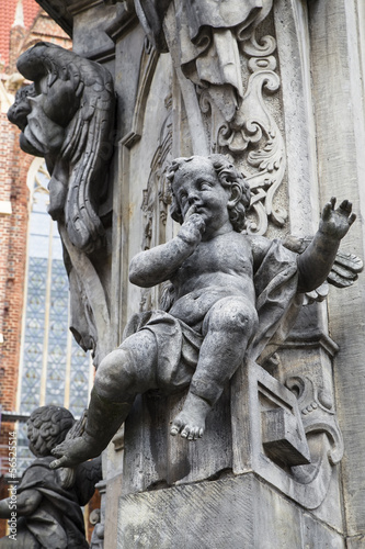 Detail of the monument to St John Nepomuk