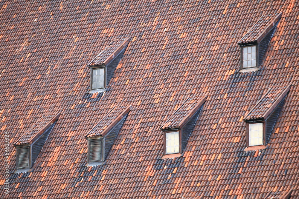 windows and garret roof