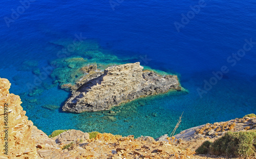 Shallow clear sea of Crete