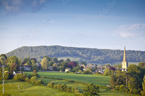 Idyllic rural landscape, Cotswolds UK photo