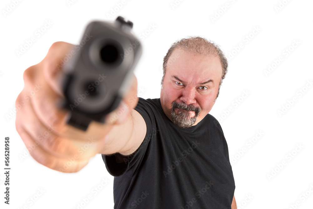 Big Man Pointed a gun on to Your Brain Big Man Pointed a gun on to Your Brain