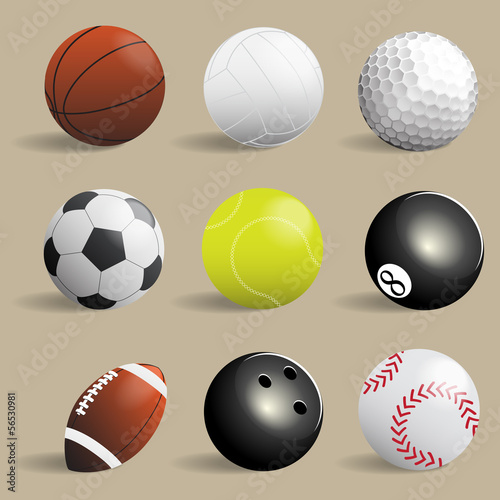 sport balls collection,Illustration eps 10