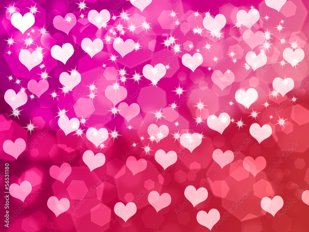 Valentine's background with hearts