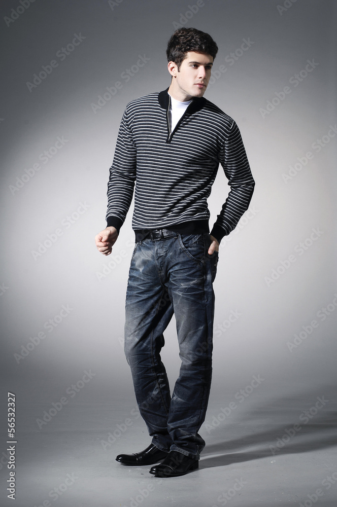 Fototapeta premium fashion Shot of a young man a professional model.