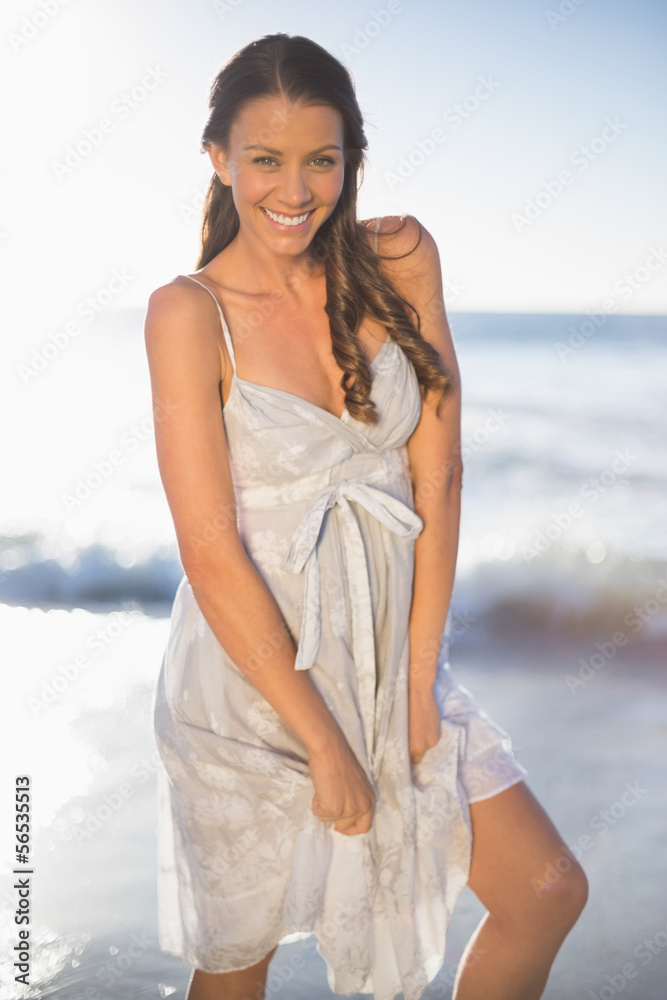 Attractive woman posing on the beach Attractive woman posing on the beach