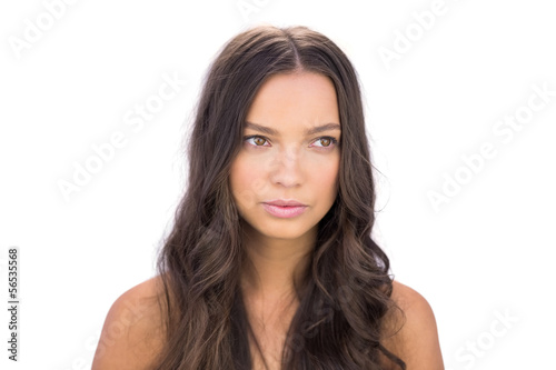 Attractive serious brunette posing © lightwavemedia