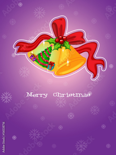 A christmas template with a purple background