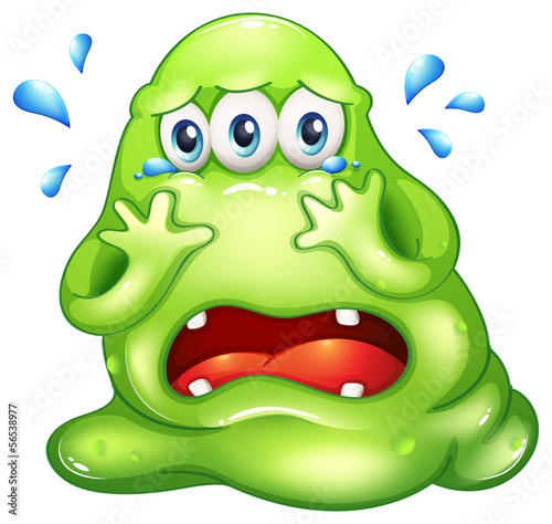 A monster crying