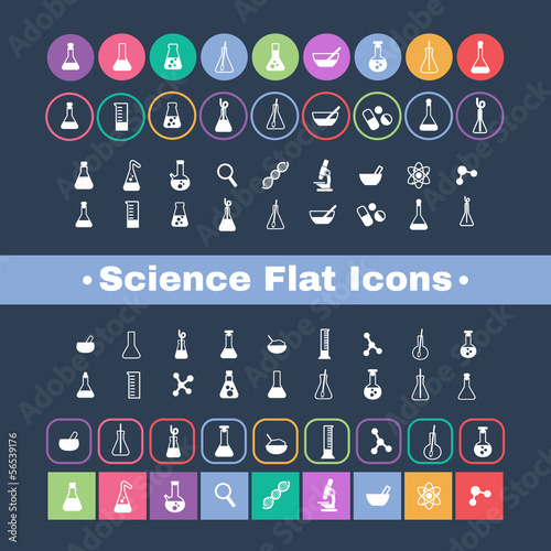 flat icon science