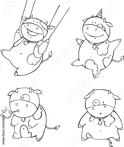 Funny calf cartoons