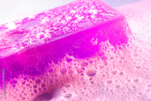 glycerine soap with foam