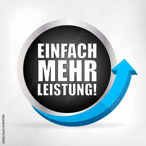 Einfach mehr Leistung! Button, Icon