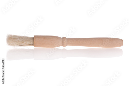 Slika na platnu Pastry basting brush isolated on white background