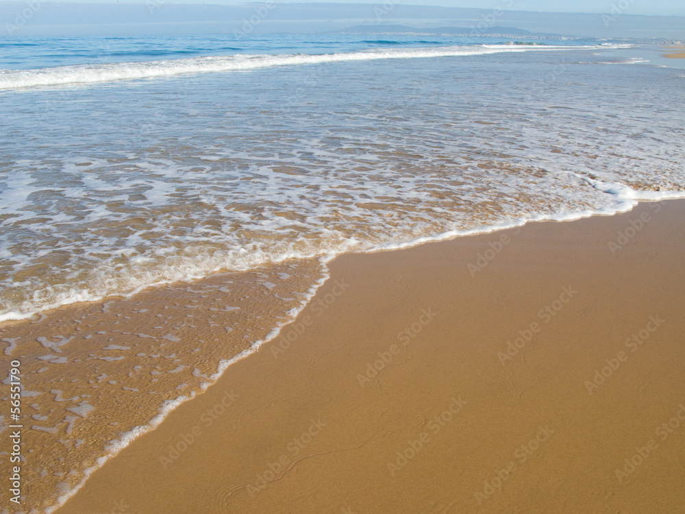beautiful beach in summer with a clear blue sky. beautiful beach in summer with a clear blue sky.
