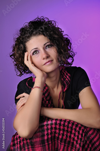 Face of young woman