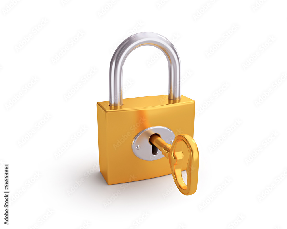 golden padlock golden padlock