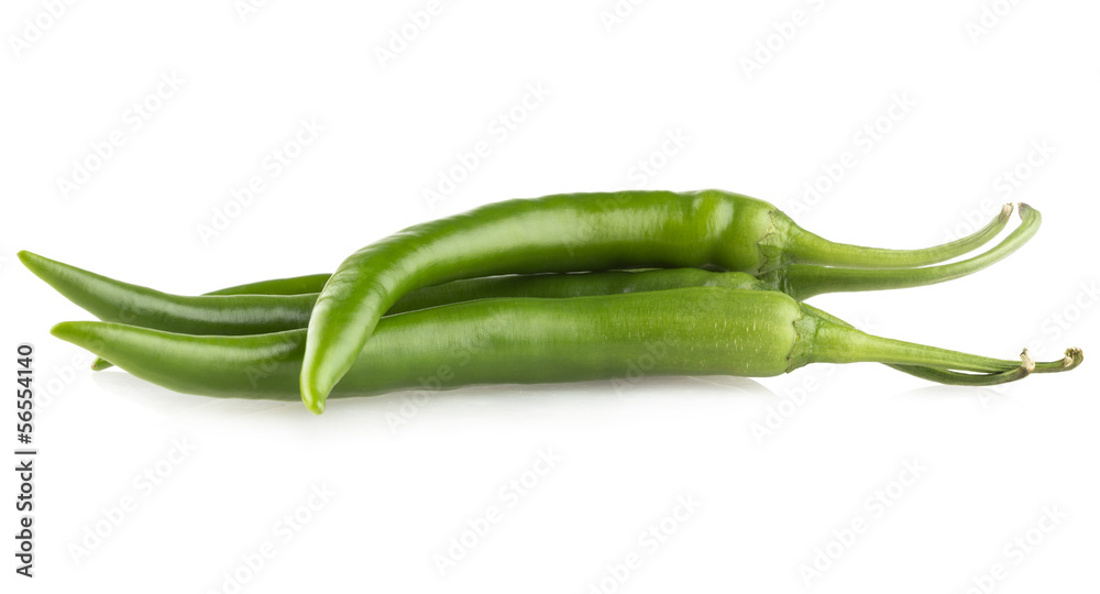 green chili peppers isolated on white background green chili peppers isolated on white background