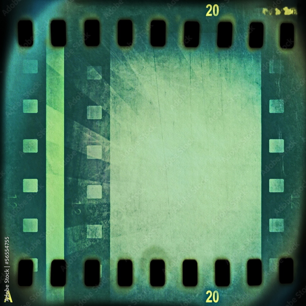 Obraz premium old grunge film strip frame background