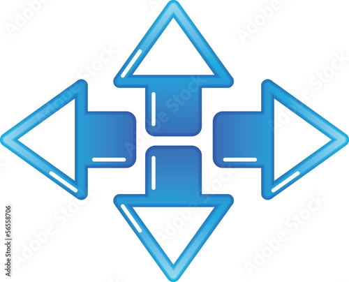 Blue arrow