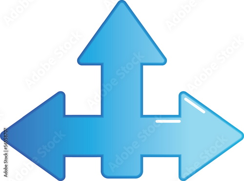 Blue arrow