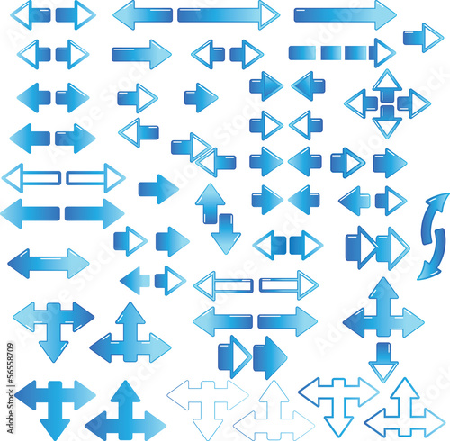 Blue arrow