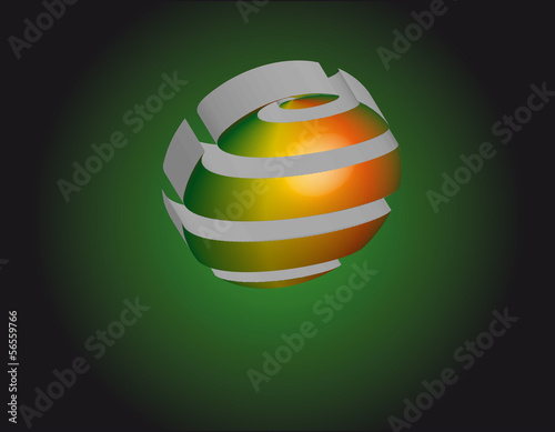 Emblem on a gradient background