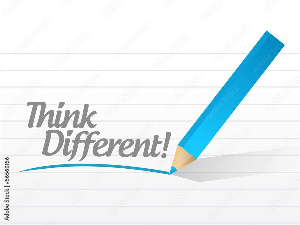 think different message illustration design think different message illustration design
