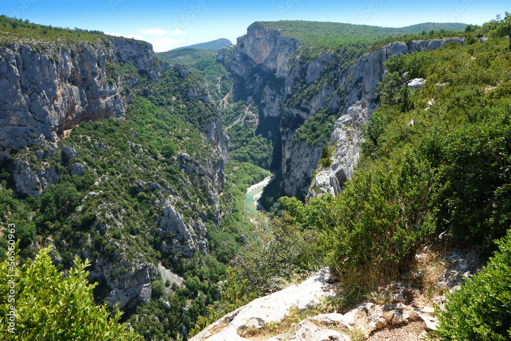 Gorges du Verdon european canyon and river, Provence, France