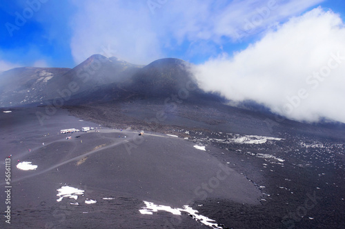 A panoramic view of Mt. Etna, Sicily, Italy photo