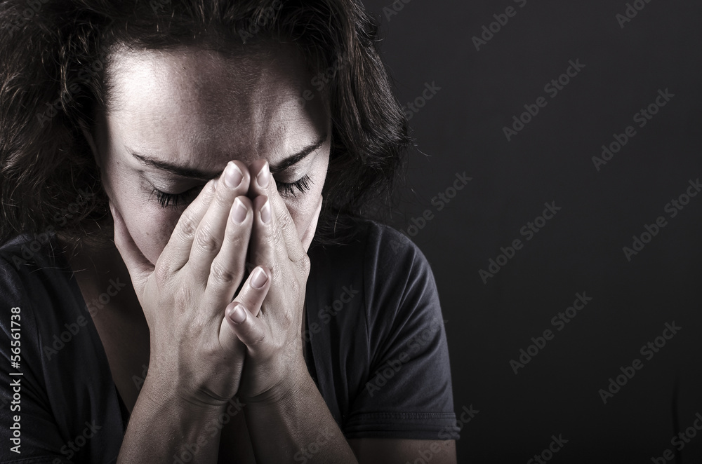 custom made wallpaper toronto digitaldepressed woman facial close up