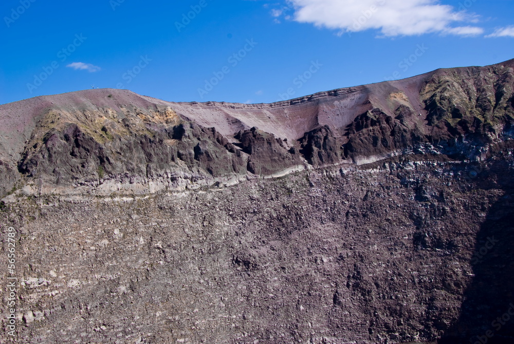 Crater of Vesuvius Volcano, Naples, Italy