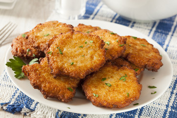 Homemade Traditional Potato Pancake Latke