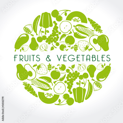 fruits and vegetables label