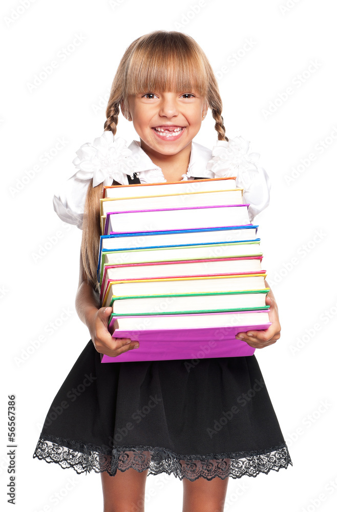 Girl with books Girl with books