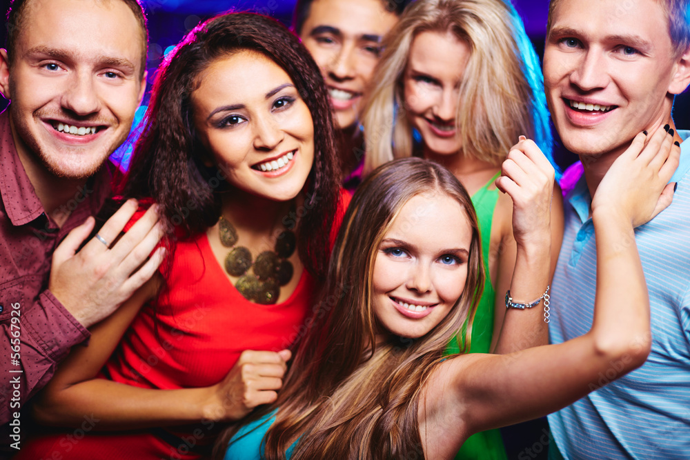 Fototapeta premium Partying together