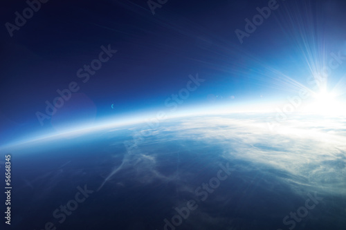 Near Space photography - 20km above ground / real photo photo