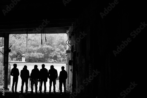 Foto Gangsters outdoors